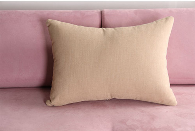 조브라운 발수패브릭 직사각 디자인 소파 베개 쿠션, 아이보리