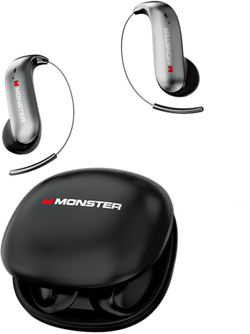 MONSTER Airstar C01 귀걸이형 무선 블루투스 6.0 오픈형 헤드폰 방수 방습, 보라색
