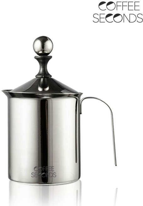 커피세컨즈 더블망 스텐 거품기 400ml, 1개