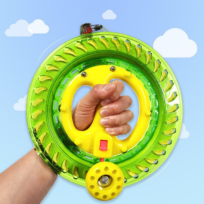 대형 회전얼레 베어링얼레 지름22cm 실길이400m 회전얼레 나비연 연날리기 연줄, 1개