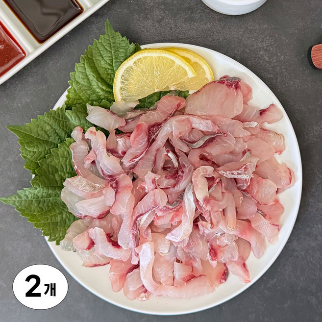 바다해찬 보리숭어회 숭어회 필렛 자연산 활어 국내산 봄 제철 생선회 물회, 2개, 필렛 300g (2~4쪽) +초장