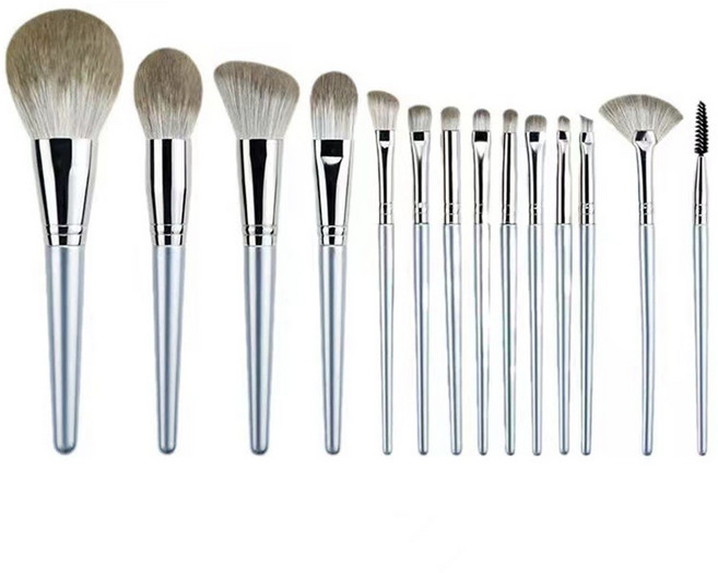 모든 14종 브러쉬 세트 대용량 메이크업 파우치 뷰티 브러쉬세트 모음, 1개, 14개