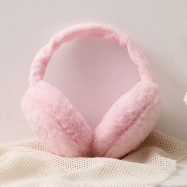 하니모아 여성 겨울 길이조절 마카롱 털 귀마개 귀도리