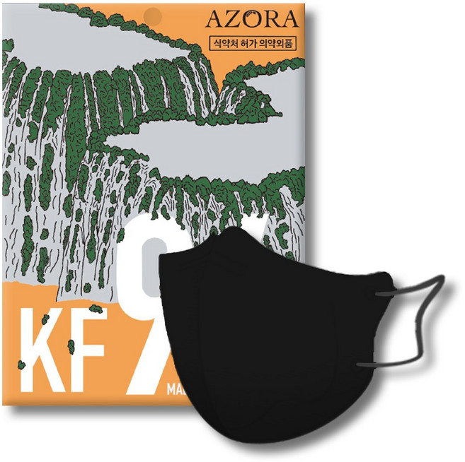 아조라 KF94 새부리형 마스크 소형 100매 홈쇼핑 베스트, 블랙, 10개, 10개입