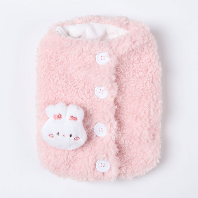 드몽드펫 강아지 후리스 조끼 강아지 겨울옷 강아지옷 동물뱃지, 1개, OU029PK