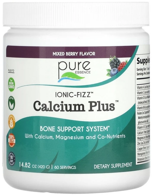퓨어에센스 Ionic-Fizz 칼슘 플러스 믹스 베리, 420g, 1개 - 쿠팡