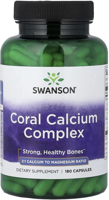 Swanson 산호 칼슘 복합체 캡슐 180정, 1개 - 쿠팡