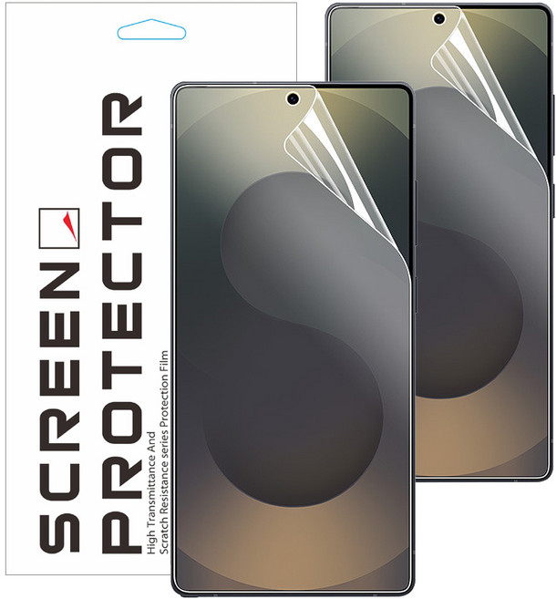 메오르 안티쇼크 지문인식 고선명 액정보호필름 2p 세트, 1세트