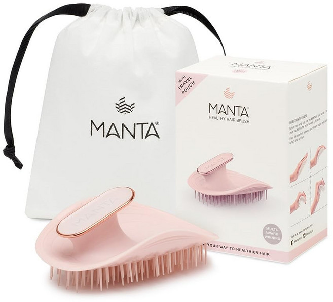 만타 헤어브러쉬 오리지널, 1개, 핑크