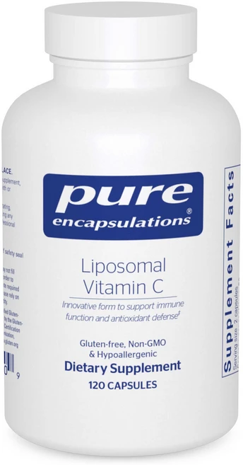 퓨어인캡슐레이션 리포좀 비타민C 캡슐 Pure Encapsulations Liposomal Vitamin C, 1개, 120정 - 쿠팡