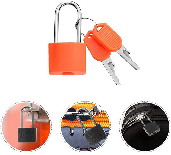 미즈코스 1+1 미니 긴 자물쇠 다이어리 사물함 캐비넷 여행용 열쇠 소형 자물통 락커