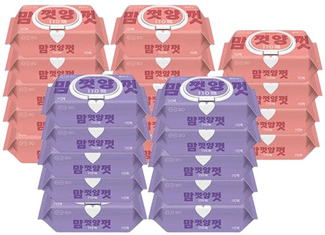 CODI 맘껏양껏 물티슈 캡형 110매24개 1BOX, 110매, 1박스