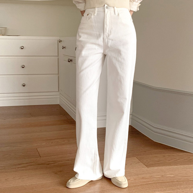 쏘옷 여성용 데일리컴포트 2단기장 밴딩 스판 와이드 팬츠 빅사이즈 4color