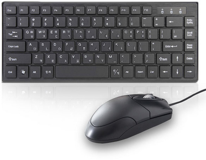 건평정보통신 IPLEX KM200 미니 유선 키보드 마우스 세트 (USB), 선택하세요