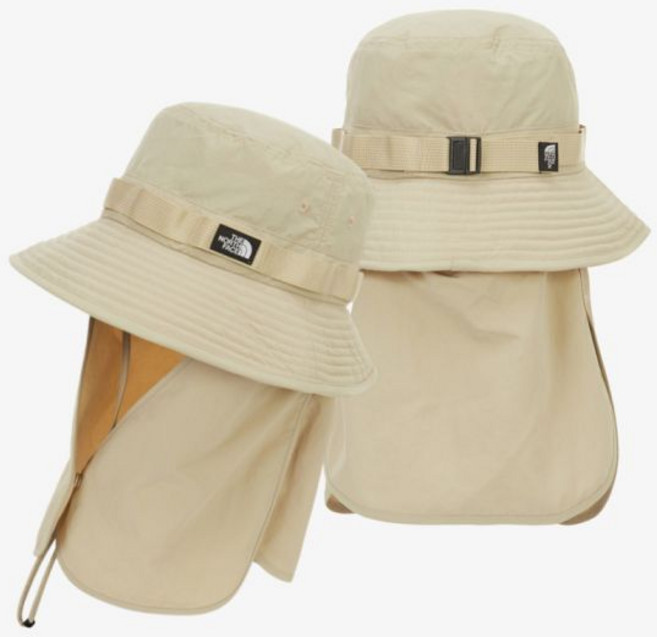 [매장판] 노스페이스 모자 햇빛 가리개 캠핑 등산 여름 웨빙 쉴드 햇 라이트 베이지 NE3H, L