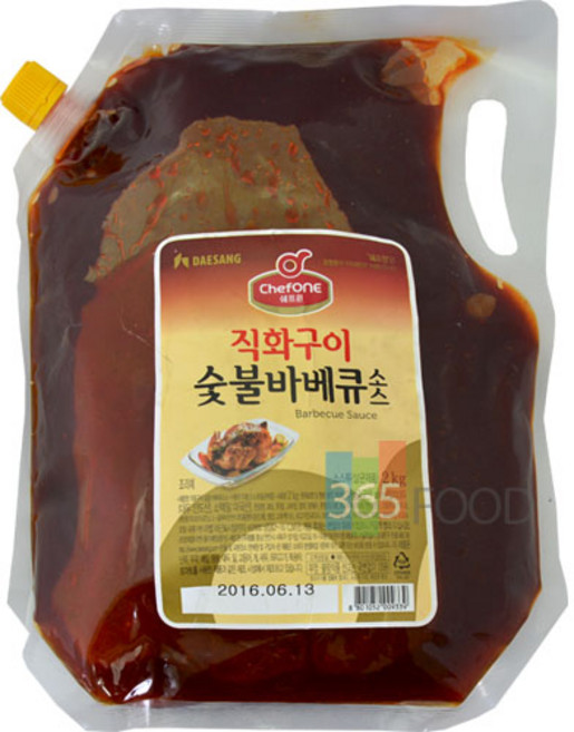 청정원 직화구이 숯불바베큐소스 2kg, 1개