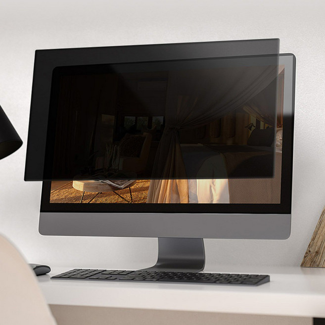 모니터 보안 필름 사생활 보호 컴퓨터 화면 보호기 27인치, 1개, 상세설명참조