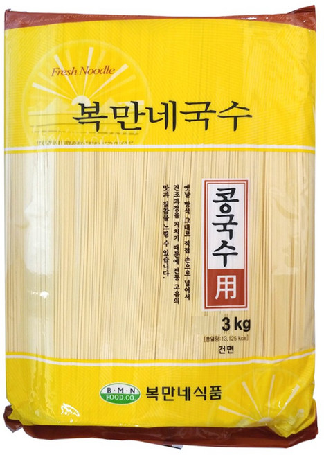 복만네식품 콩국수면, 3kg, 2개