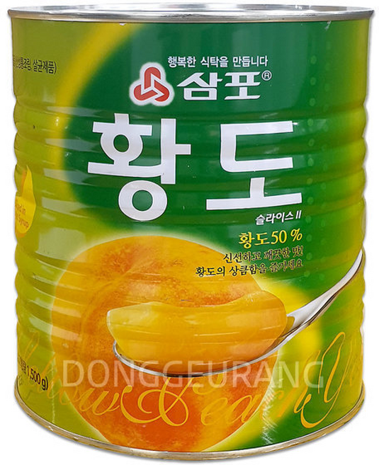삼포 황도 슬라이스 /대용량/황도/안주/복숭아, 1개, 3kg