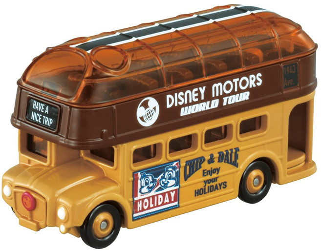 토미카 디즈니 모터스 월드 투어 써니 데커 칩 & 데일, 단일상품(B099WHRRN9), 1개