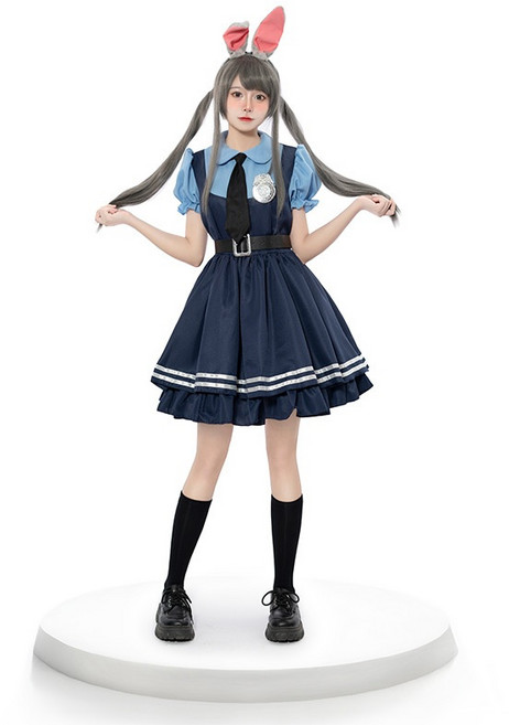 토끼 경찰관 cos 디즈니 Zootopia 주디 코스프레 커플 유니폼 만화 전시회 할로윈 세트