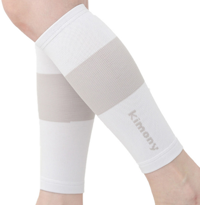 키모니 프로랩 카프슬리브 스포츠 심리스 종아리슬리브 2P, 1개, 화이트그레이