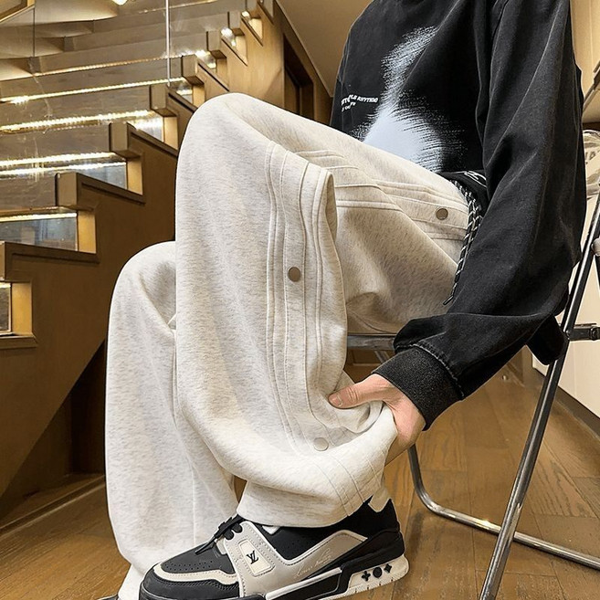 LOKEXING 바지 남자조거팬츠 와이드팬츠 조거팬츠