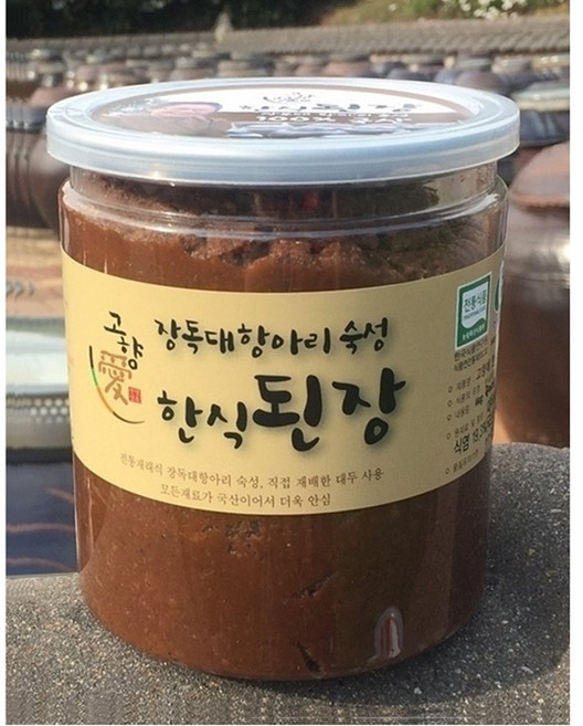 올댓리빙 맛있는 재래식 된장 전통 집된장 한식된장 800g, 1개