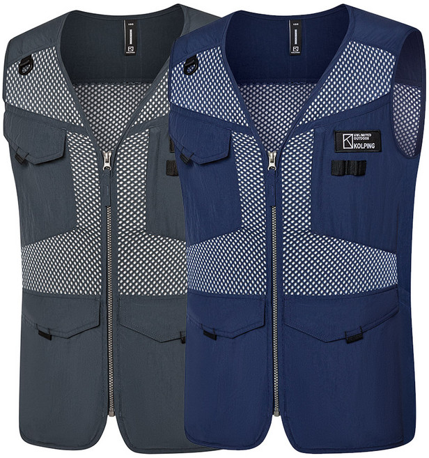 콜핑 남성 봄여름 다용도 멀티포켓 메쉬 베스트 루카슨(남) KTV7142M