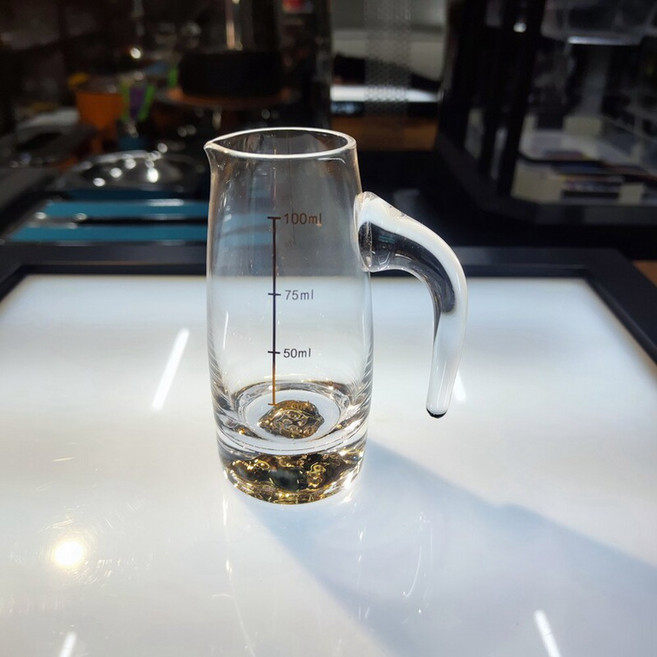 아그와잔 샷잔 세트 전용 6잔 블루 수납함 언더락 트래블 하이볼 120ml 크리스탈, 단금산 손잡이주전자 100ml 1개입, 1개