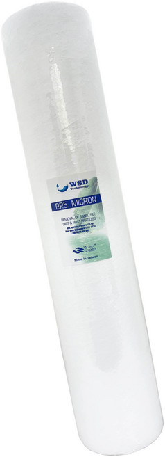 WSD Technology PP濾心, 1個, 20吋大胖5微米PP