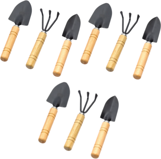 Mirsh 원예 도구 미니 모종삽 3종, B 타입, 3세트