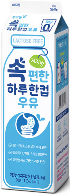 푸르밀 속편한 우유 900ml 1개