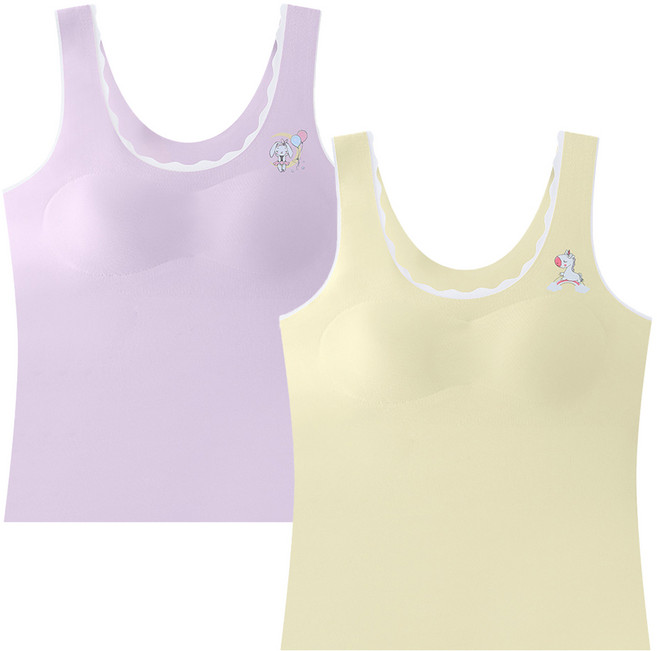 바른우리아이 주니어브라런닝 심리스 2종 세트