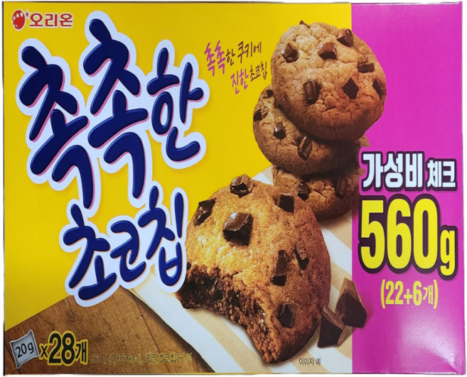 오리온 촉촉한 초코칩, 560g, 1개