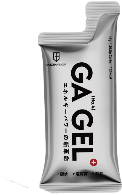 GOLDENARMOUR GA GEL能量補給 自行車運動能量果膠 電解質補給 持久能量, 小銀膠 10包入, 1個, 1