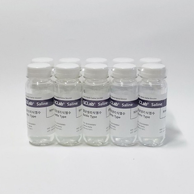 멸균생리식염수(보틀형 90ml 10개입)-과학실험용