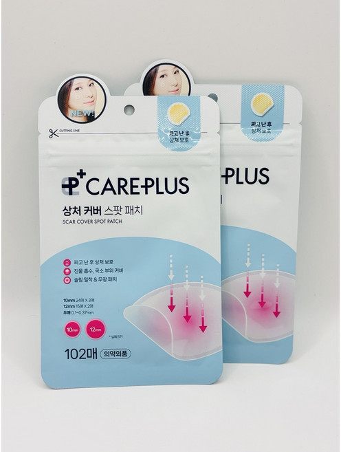 올영 뷰티 스킨 스팟패치 케어플러스 상처 커버1+1 SFG3253, 102개입, 2개