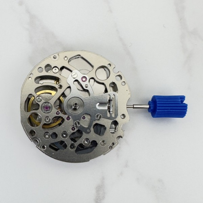일본 NH70 기계식 무브먼트 24 보석 자동 시계 교체 스켈레톤 메커니즘