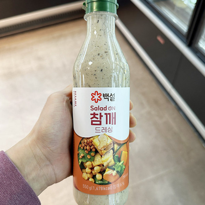 백설 샐러드온 참깨 드레싱, 1개, 550g