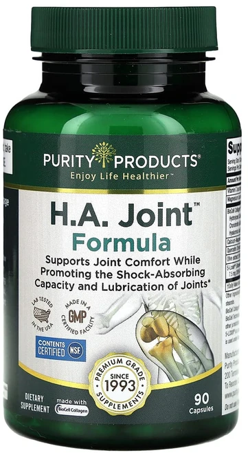 퓨리티프로덕트 H.A. 관절 포뮬라 캡슐 90정, 1개 - 쿠팡