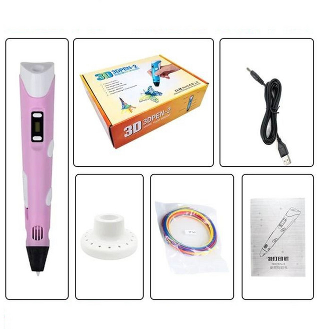 3D列印筆 立體繪圖筆, 3D列印筆-粉色(超商/店到店最多14盒, 3D列印筆-粉色(超商/店到店最多14盒, 粉色
