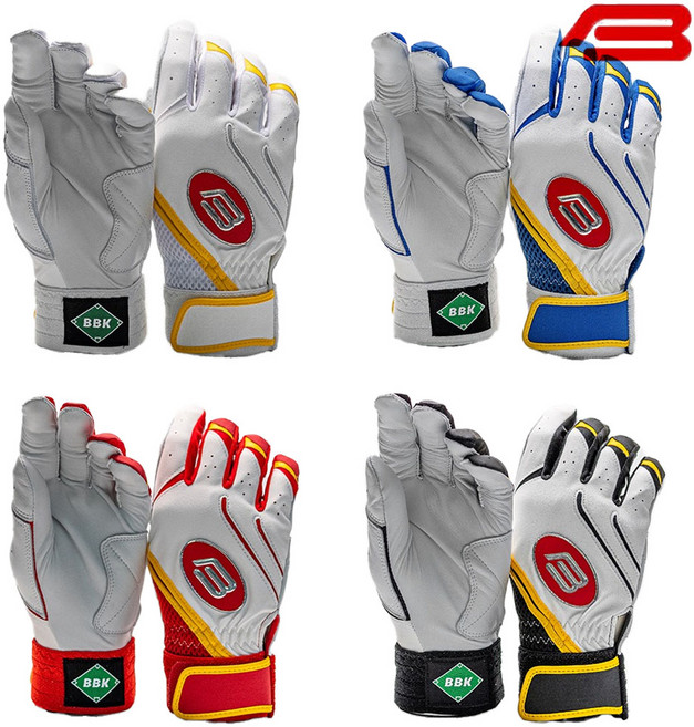 서비스자수 BBK 배팅장갑 타격장갑 BG395-25, 화이트, 1개