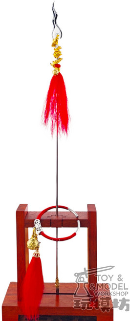 玩模坊 火尖槍模型 哪咤三太子兵器擺件, 武器一組+16號架子