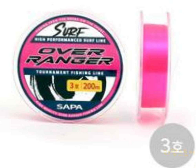 오버레인저 원투전용라인 200m 형광핑크 나일론줄, 상세페이지 참조, 1개