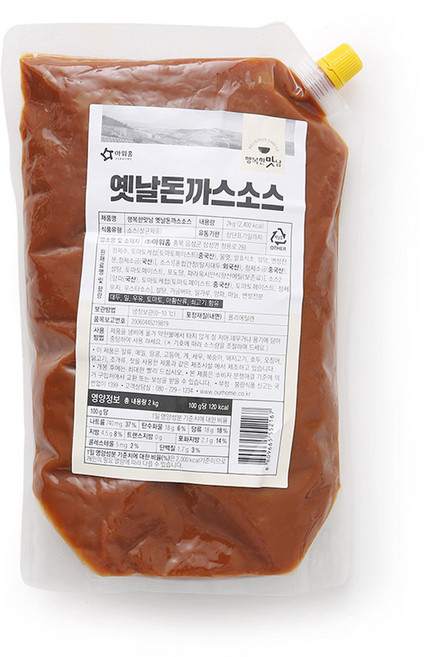 아워홈 행복한맛남 옛날돈까스소스, 2kg, 1개