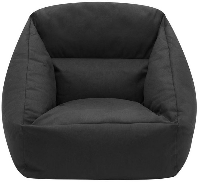 懶人沙發 豆袋 可拆洗 單人椅子 讀書角 豆包 陽臺, 黑色/戶外防水款【KBA6CC2S】,長70.5*寬74*高70CM/可拆洗