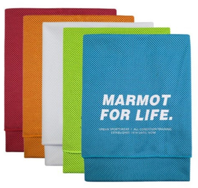 마모트 아쿠아 쿨 스포츠타올 [컬러랜덤 3입] 등산 캠핑 아웃도어용품, 컬러랜덤