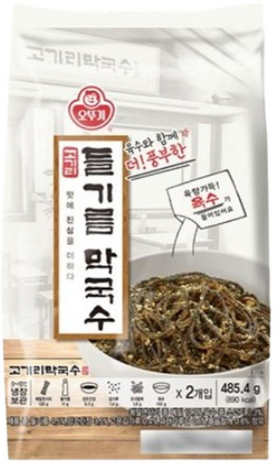 오뚜기 육수와함께 고기리 들기름막국수(2인), 485.4g, 1개