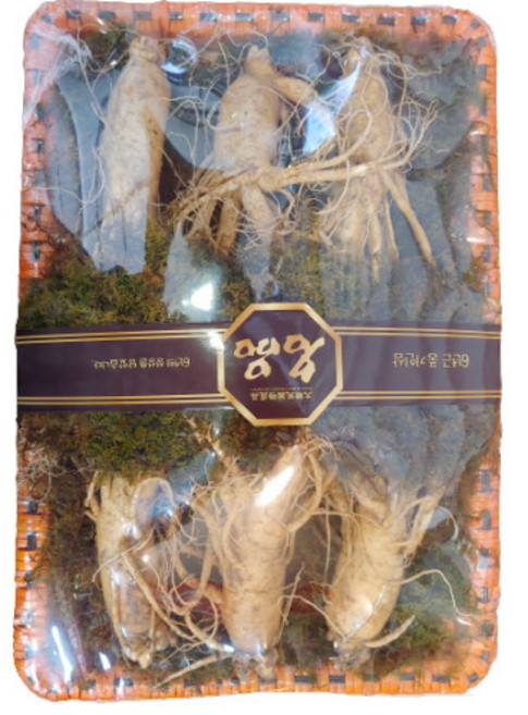 (풍기이야기) 풍기인삼 6년근 풍기 수삼 선물용 등나무포장 750g (6-7편) [명절선물 선물세트 부모님 상견례선물], 1개